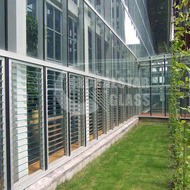 clear Louver glassLouver glass panelsclear pattern louver glass